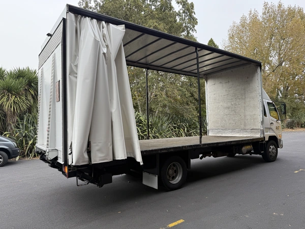 Photograph of an RLT Transport truck used for recurring B2B freight runs